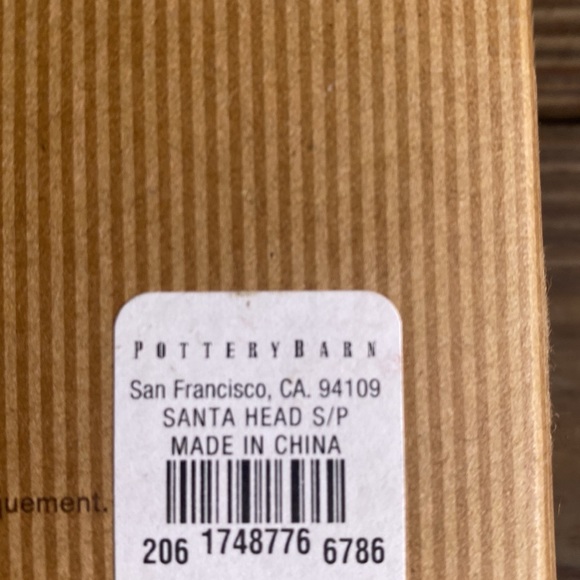 Pottery Barn Hand Painted Nostalgic Style Santa Head Salt & Pepper Shakers 🎅🏻 - Picture 12 of 13